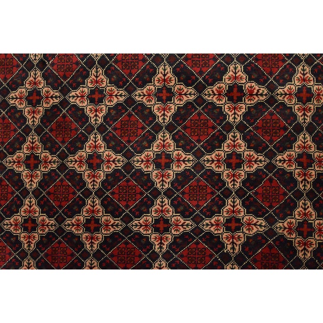 Turkmen Rug 9’10” X 19’5” Beige Wool Tribal Hand-Knotted Oriental Carpet For Sale - Image 10 of 15