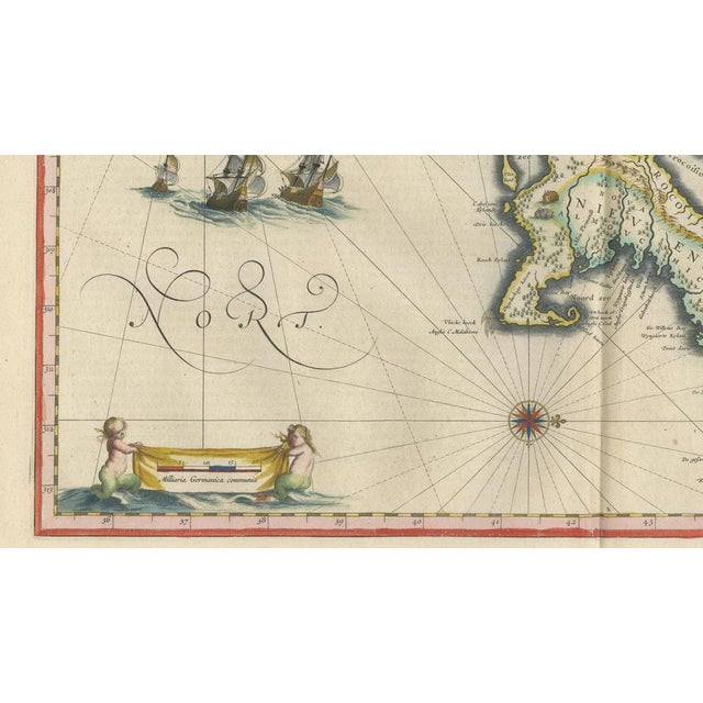 Antique New England Map, 1642 For Sale - Image 9 of 15