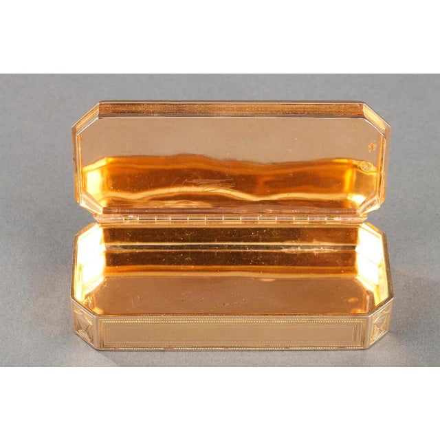 Metal Gold Box with Cut Sides, 1790s For Sale - Image 7 of 12