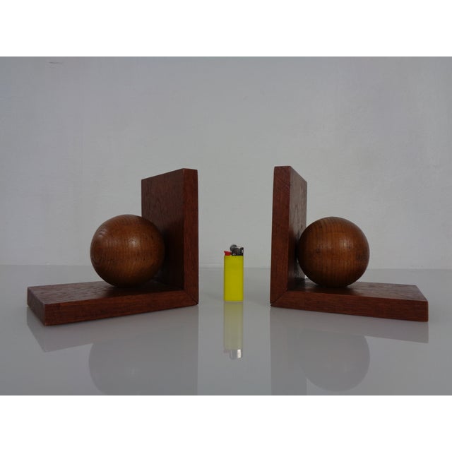 Mid-Century Modern Danish Teak Bookends, 1960s, Set of 2 For Sale - Image 3 of 15
