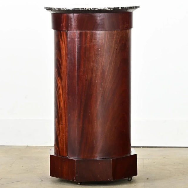 French 19th Century Mahogany Bedside Table Cabinet For Sale - Image 9 of 10