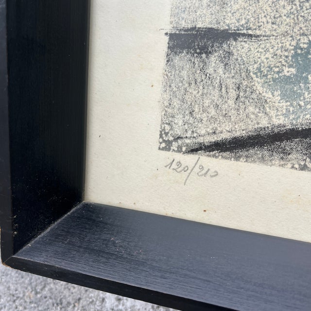 Renzo Vespignani "The Train" Framed Numbered and Hand Signed Lithograph, 1962 For Sale - Image 9 of 16