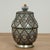 Pair of Vintage Moroccan Terra Cotta and Metal Lidded Urns For Sale - Image 9 of 16