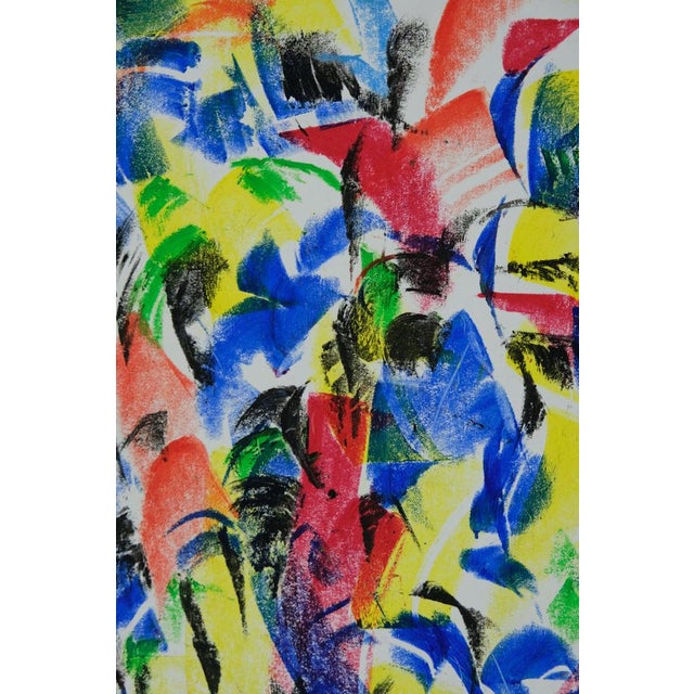 Modern Françoise Galle, Lovers' Kiss, Pastel For Sale - Image 3 of 6
