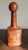 Art Deco Vintage Wiskey Bottle Covered in Rich Brown Leather For Sale - Image 3 of 12