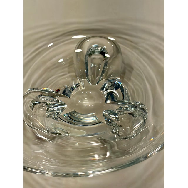 Mid 20th Century Steuben Crystal Floret Bowl Designed by Donald Pollard For Sale - Image 9 of 14