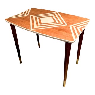 Mid-Century Modern Style Side Table Custom Design For Sale
