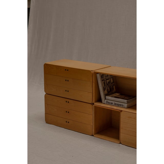 Samara Modular Sideboard attributed to Derk Jan de Vries, 1970s For Sale - Image 9 of 18