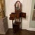 Incredible Edwardian Period Inlaid Mahogany Gentleman’s Shaving Stand in the Hepplewhite Taste. Framed Oval Bevel Mirror...