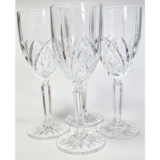 Transparent Waterford Crystal Goblets- Set of Four For Sale - Image 8 of 10