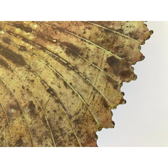 Bronze Bronze Leaf Centerpiece Sculpture #3 For Sale - Image 8 of 12