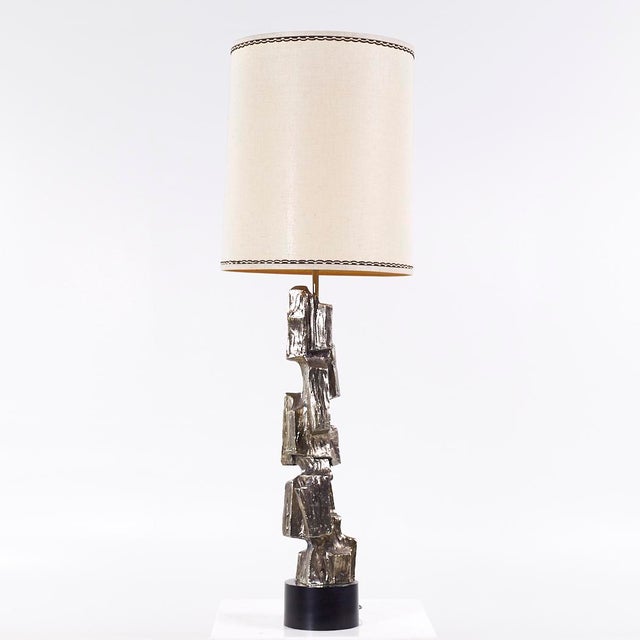Mid 20th Century Richard Barr for Laurel Brutalist Mid Century Lamp For Sale - Image 5 of 7