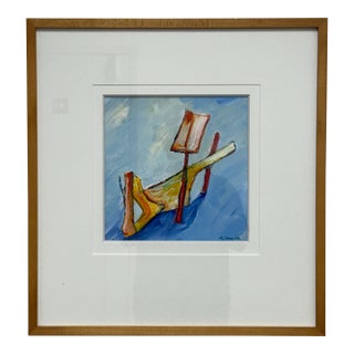 Circa 1995 Albert Smith Custom Abstract, Framed For Sale