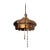 Mid 20th Century 4 Light Large Pendant Lamp With Pull Chain For Sale