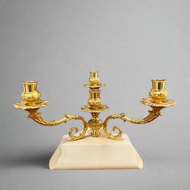 1960s Aldo Tura Modernist Three-Arm Candelabra For Sale In New York - Image 6 of 8