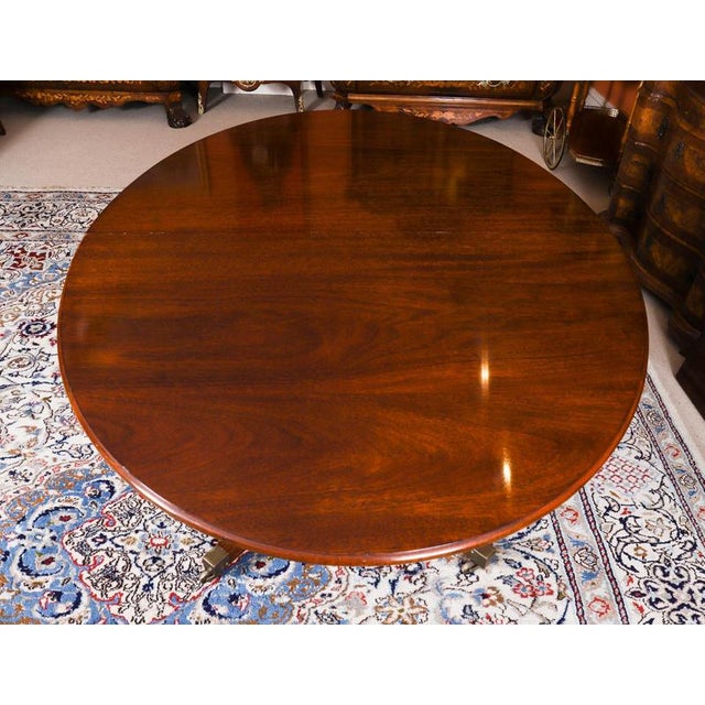 Vintage Regency Revival Oval Dining Table from William Tillman, 1990s For Sale - Image 12 of 16