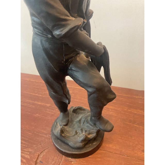 Bronze of a Fisherman For Sale - Image 4 of 5