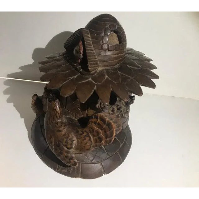 19th Century Black Forest Round Covered Box For Sale In Philadelphia - Image 6 of 13