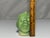 Antique Glazed Stoneware Face Creamer: Green Ceramic Girl For Sale - Image 9 of 10