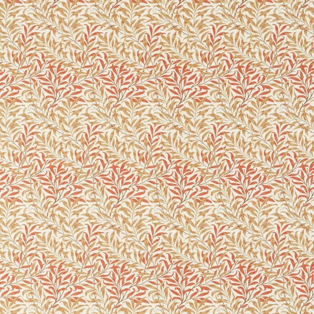 Morris & Co Willow Bough Fabric in Russet/Ochre For Sale