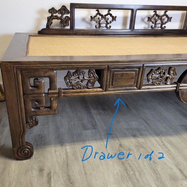 Chinese Ming Style Elm Kang Daybed / Opium Couch, Late Qing c.1890–1920 For Sale - Image 13 of 14