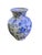 Vintage Chinese Blue and White Floral Vase For Sale - Image 4 of 6