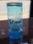 19th Century Antique Victorian Blue Etched Glass Vase- American Bicentennial- Rare Find For Sale - Image 5 of 10