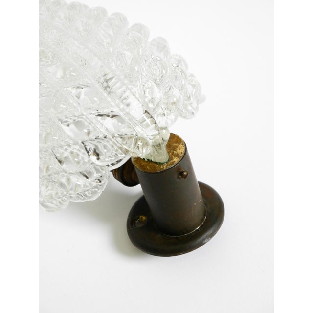 Italian Murano Glass Wall Lamp in the Shape of a Leaf from Barovier & Toso, 1960s For Sale - Image 11 of 14