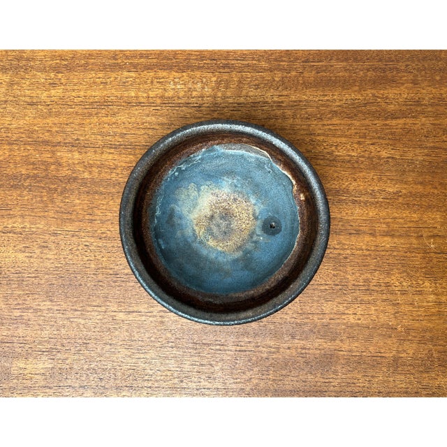 Mid-Century German Studio Pottery Bowl by Volker Ellwanger, 1960s, in Very Good conditions. Designed 1960 to 1969 This...