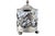 Silver Bonbon Box with a Cut Glass Core and Relief with Flowers and Plant Motifs and Supported by Three Round Feet. For Sale - Image 10 of 10