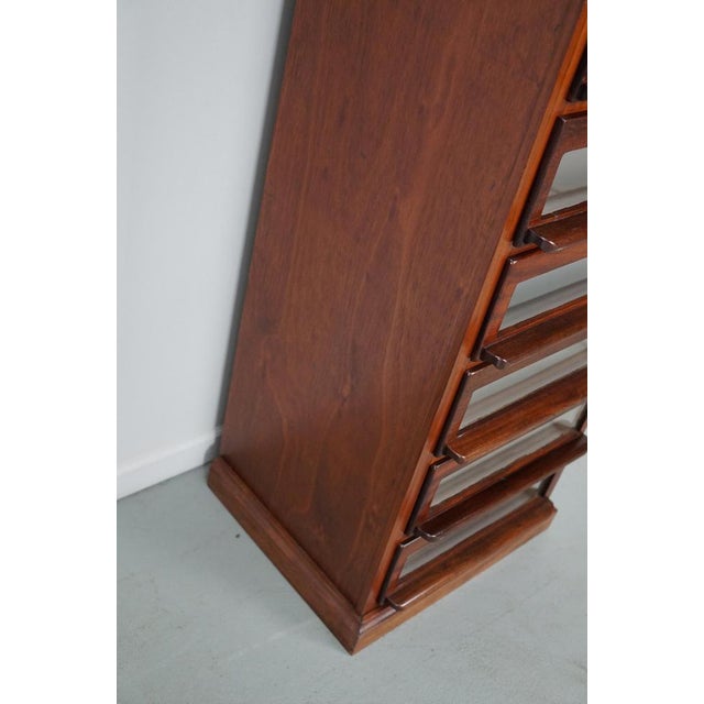 Vintage Dutch Hardwood Haberdashery Shop Cabinet, 1930s For Sale - Image 12 of 18
