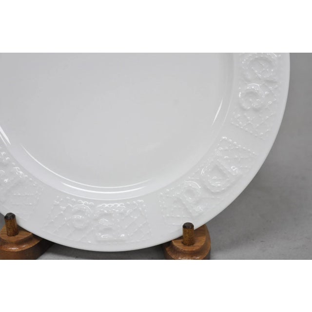 White Late 20th Century Lauren Ralph Lauren "Mackenzie Quilt" 3 Pc Bone China Children's "Abc" Dish Set For Sale - Image 8 of 18