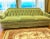 Textile Mid-Century Modern Chartreuse Velvet Sofa For Sale - Image 7 of 8