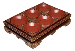 Chinese Eight Immortals Offering Tray, C. 1850