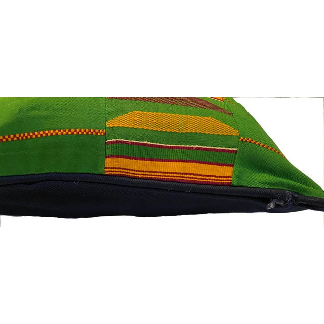 Vintage African Design Sherma Turkish Cotton Throw Pillow For Sale - Image 4 of 7