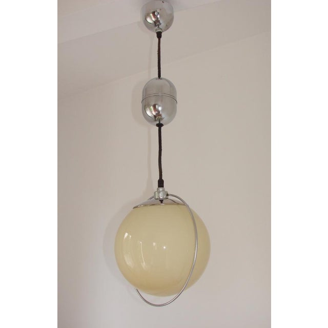 1940s Art Deco Glass Lamp, 1940s For Sale - Image 5 of 8