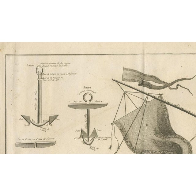 After Jacques Nicolas Bellin, La Réale French Royal Galley, Large Engraving, 1769 For Sale - Image 7 of 10