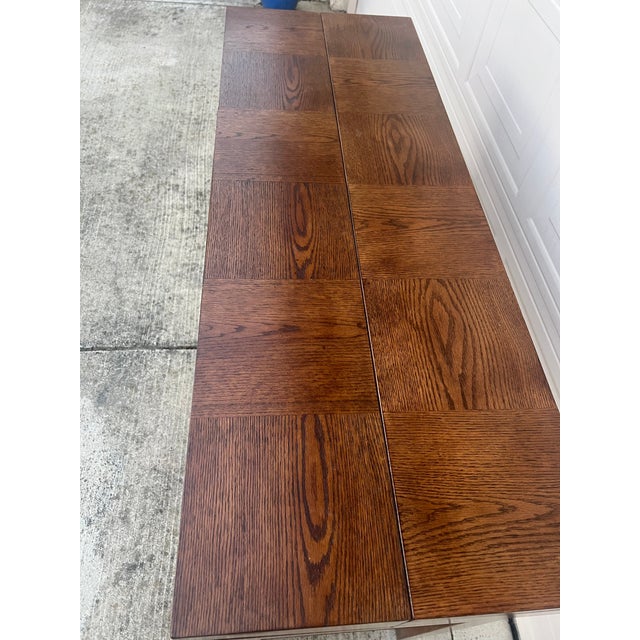 Mid 20th Century Mission Style Drop Leaf Desk/ Entry Table For Sale - Image 9 of 9