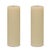 Kenneth Ludwig Chicago FIA Wick Beige Pillar Candle (Set of 2) For Sale - Image 4 of 4