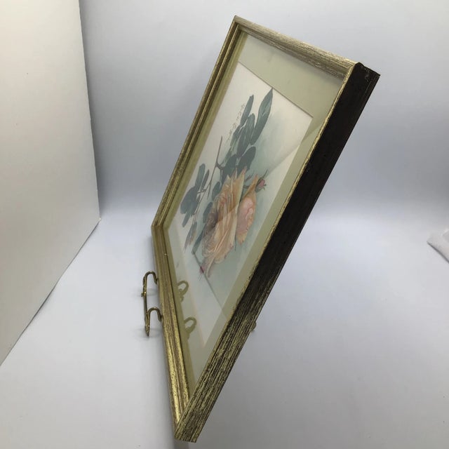 Here is 1 of 3 Paul de Longpre 1905 lithographs in a gold frame that Summer Porch is presenting on Charish. This...