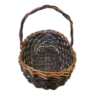 Vintage Gathering Basket For Sale