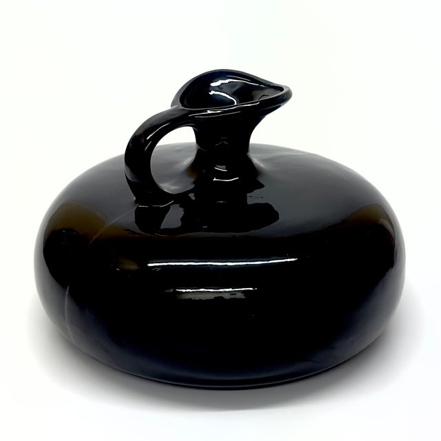 Royal Haeger Rare Large Ceramic Black Pitcher Attributed to Royal Haeger For Sale - Image 4 of 10