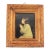 Vintage Italian Print of Girl Praying in Giltwood Frame For Sale