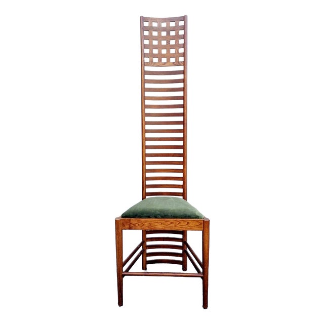 Mid-Century Hill House 1 Chair by Charles Rennie Machintosh, Italy, 1980s For Sale