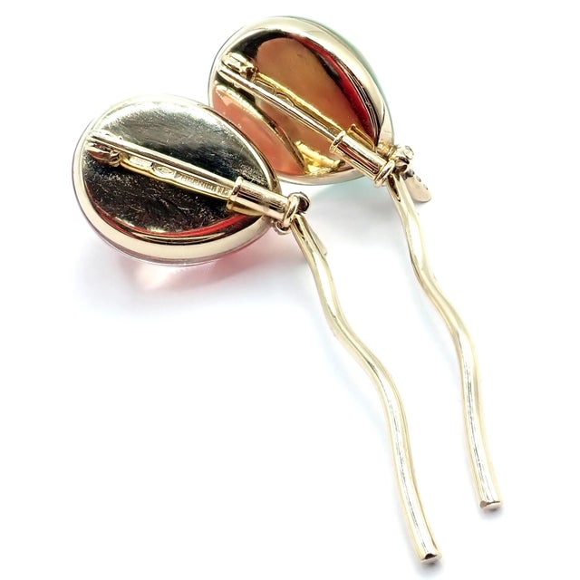 1980s Vhernier Pallocini White Gold Diamond Set of Two Pins Brooches For Sale - Image 13 of 14