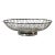 1970s Vintage Hollywood Regency Boho Chic Silverplate Wire Bread Basket Serving Piece For Sale