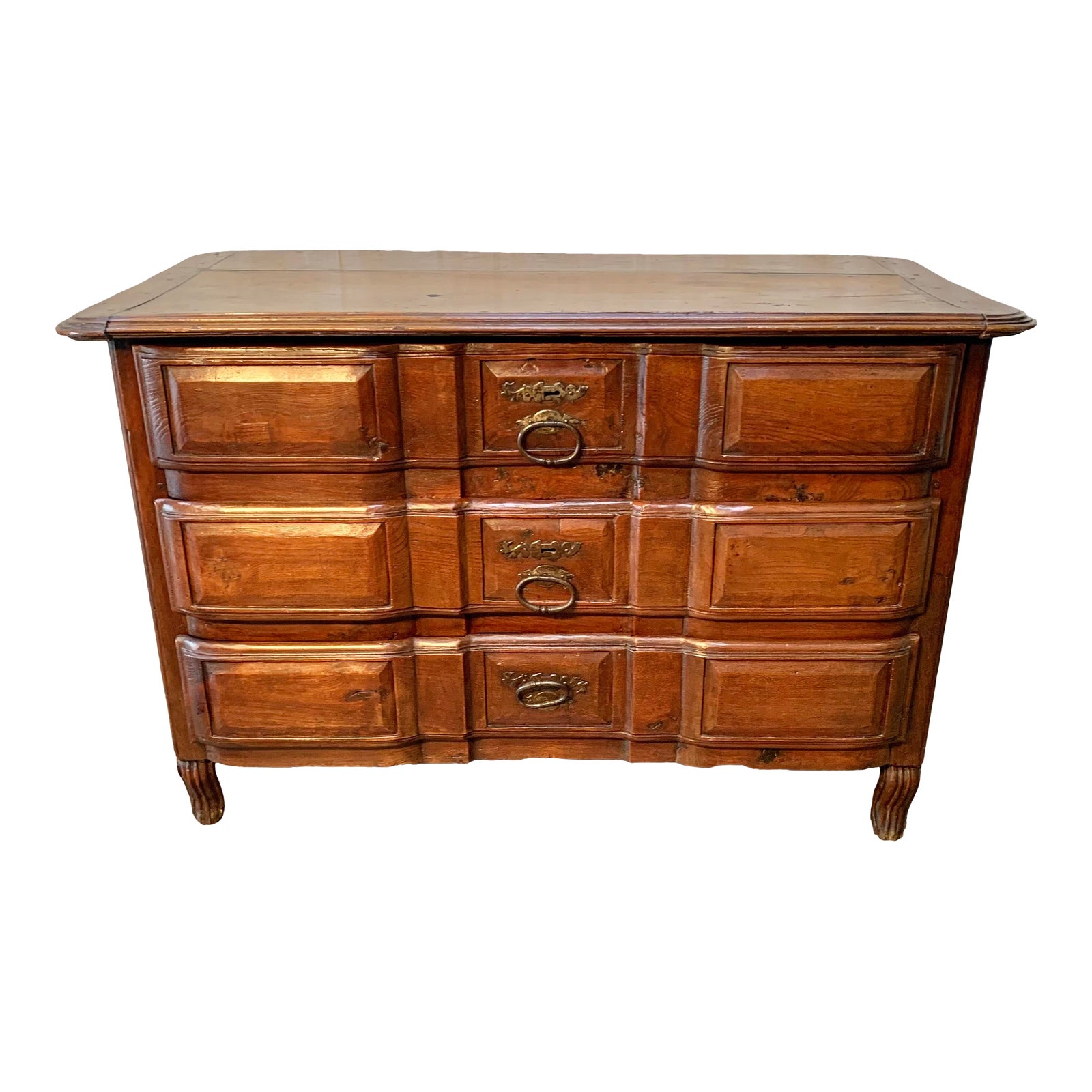 17th Century French Louis XIII Oak Three Drawer Commode / Chest of ...
