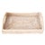 Boho Chic Artifacts Rattan Rectangular Vanity Tray, Whitewash For Sale - Image 3 of 6