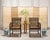 A beautifully crafted very rare pair of rattan library armchairs made in a Chinese Chippendale taste by by McGuire...