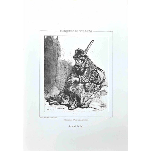 Paul Gavarni, Études D'Androgynes, Original Lithograph, 1850s For Sale